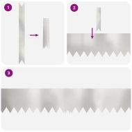 Ограда за трева 50 pcs Сребрист 100 x 0.05 x 20 см