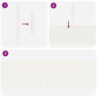 Ограда за трева 50 pcs Бяло 100 x 0.05 x 20 см