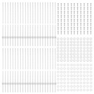 Оградни стълбове 88 pcs Сребрист 140 cm Стомана