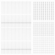 Оградни стълбове 88 pcs Сребрист 160 cm Стомана