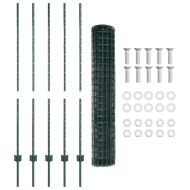 Ограда и колче Зелен 1,4 x 10 m Стомана