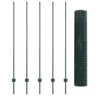 Ограда и колче Зелен 1,6 x 10 m Стомана