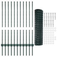 Ограда и колче Зелен 1 x 25 m Стомана