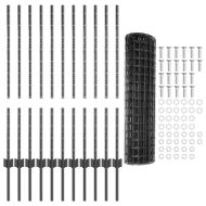 Ограда и колче Сив 1 x 25 m Стомана