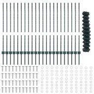 Ограда и колче Зелен 1 x 25 m Стомана