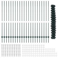 Ограда и колче Зелен 1,5 x 25 m Стомана