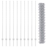Ограда и колче Сребрист 1,6 x 10 m Стомана