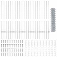 Ограда с пост Сребрист 1 x 25 m Стомана