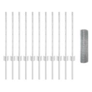 Ограда и колче Сребрист 0,6 x 25 м Стомана