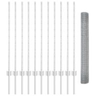 Ограда и колче Сребрист 1 x 25 m Стомана