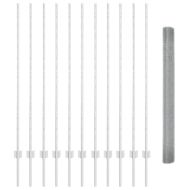 Ограда и колче Сребрист 1,4 x 25 m Стомана