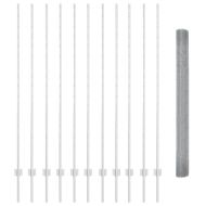 Ограда и колче Сребрист 1,5 x 25 m Стомана