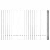 Ограда и колче Сребрист 1,5 x 50 m Стомана