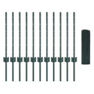 Ограда и колче Зелен 0,5 x 25 м Стомана