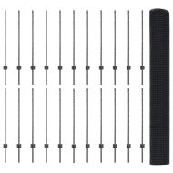 Ограда и колче Сив 1 x 50 m Стомана