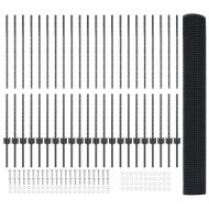 Ограда и колче Сив 1,2 x 50 m Стомана