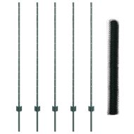 Ограда и колче Зелен 1,4 x 10 m Стомана