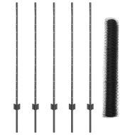 Ограда и колче Сив 1,2 x 10 m Стомана