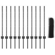 Ограда и колче Сив 0,8 x 25 m Стомана