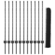 Ограда и колче Сив 1 x 25 m Стомана