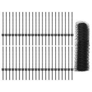 Ограда и колче Сив 0,6 x 100 м Стомана