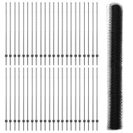 Ограда и колче Сив 1,5 x 100 м Стомана