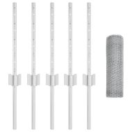 Ограда и колче Сребрист 0,4 x 10 м Стомана