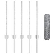 Ограда и колче Сребрист 0,5 x 10 м Стомана