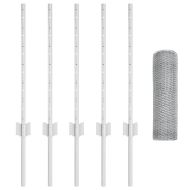 Ограда и колче Сребрист 0,6 x 10 м Стомана