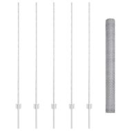 Ограда и колче Сребрист 1,4 x 10 m Стомана