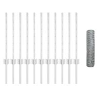 Ограда и колче Сребрист 0,5 x 25 м Стомана