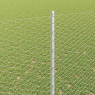 Ограда и колче Сребрист 1,6 x 25 m Стомана