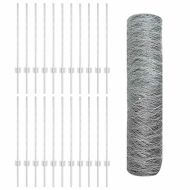 Ограда и колче Сребрист 0,8 x 50 м Стомана