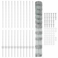 Ограда и колче Сребрист 1,2 x 25 m Стомана