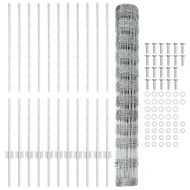 Ограда и колче Сребрист 1,2 x 25 m Стомана