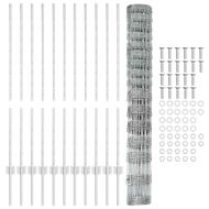 Ограда и колче Сребрист 1,2 x 25 m Стомана