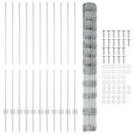 Ограда и колче Сребрист 1,4 x 25 m Стомана