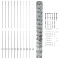 Ограда и колче Сребрист 1,4 x 25 m Стомана