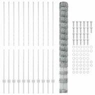 Ограда и колче Сребрист 1,6 x 25 m Стомана