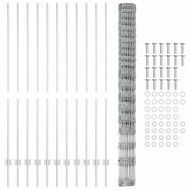 Ограда и колче Сребрист 1,6 x 25 m Стомана