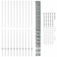 Ограда и колче Сребрист 1,6 x 25 m Стомана