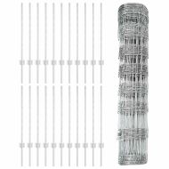 Ограда и колче Сребрист 0,8 x 50 м Стомана