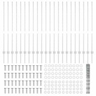 Ограда и колче Сребрист 1,2 x 50 m Стомана