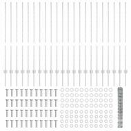 Ограда и колче Сребрист 1,2 x 50 m Стомана