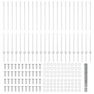 Ограда и колче Сребрист 1,4 x 50 m Стомана