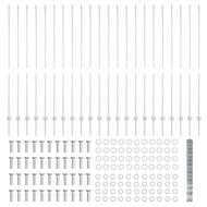 Ограда и колче Сребрист 1,6 x 50 m Стомана