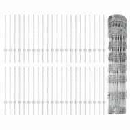 Ограда и колче Сребрист 0,8 x 100 м Стомана