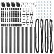 Стълб за ограда. Друг 26 pcs Сив 3,2 x 3,2 x 120 см Стомана