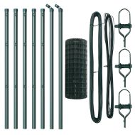 Оградa с колчета Зелен 0.6 x 10 м Стомана