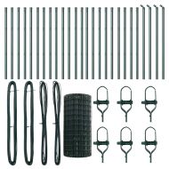 Оградa с колчета Зелен 0.6 x 50 м Стомана